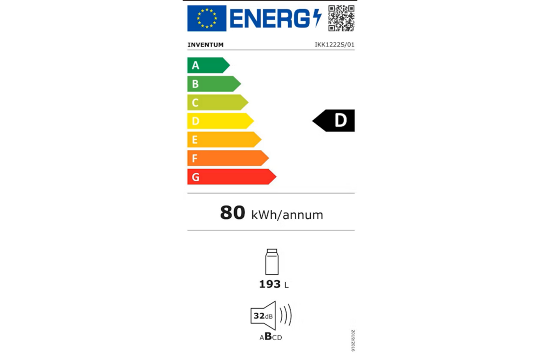 Inventum IKK1222S - Inbouw koelkast