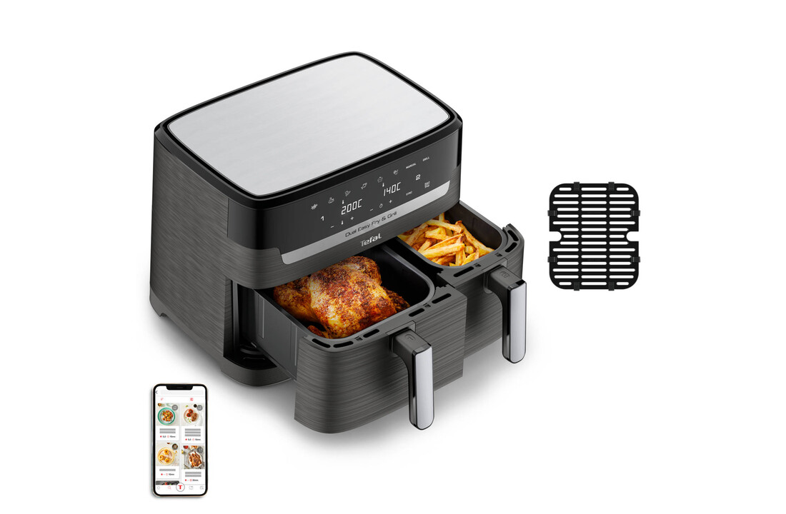 Tefal Easy Fry & Grill Dual EY905D 8.3L XXL - Hetelucht friteuse