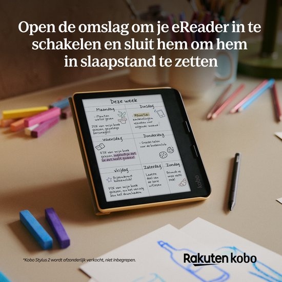 Kobo Libra Colour SleepCover Zwart - Beschermhoes