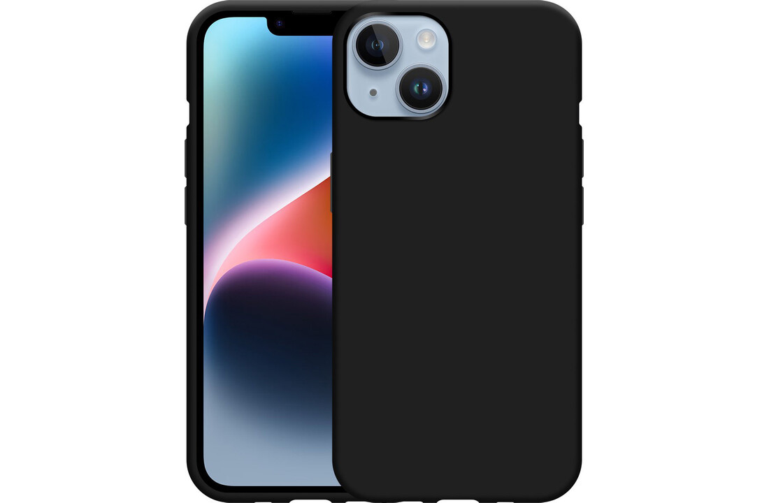 Cazy Soft TPU Case Zwart voor iPhone 14 - Beschermhoes