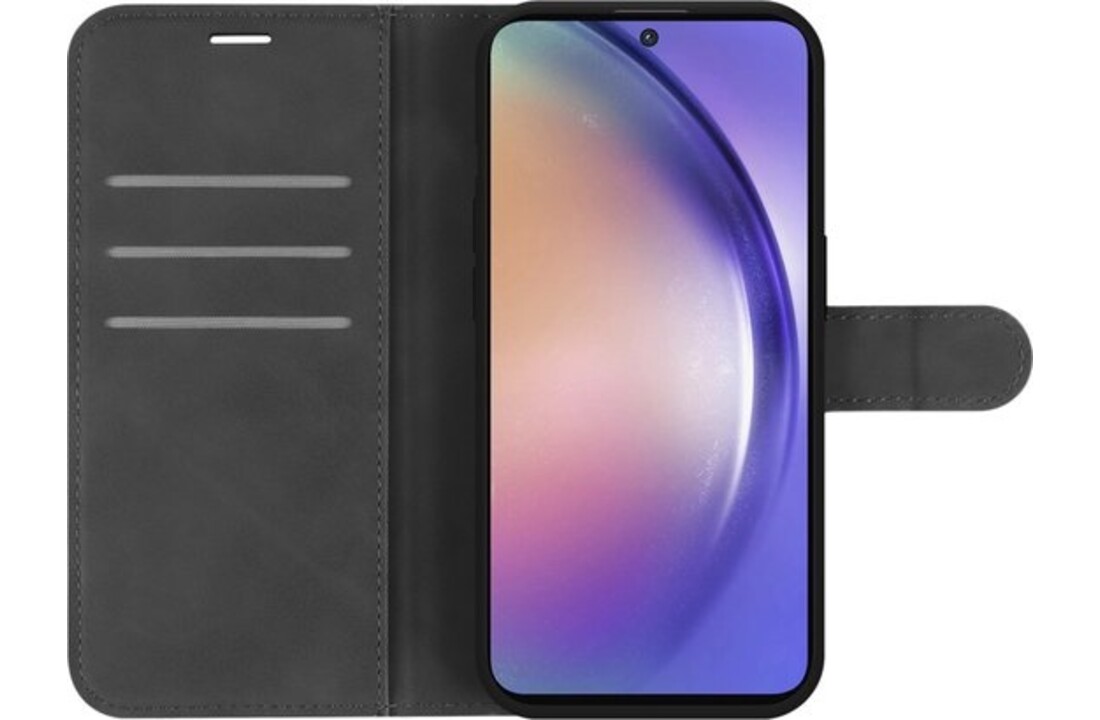 Just In Case Samsung Galaxy A55 Premium Wallet Zwart - Beschermhoes