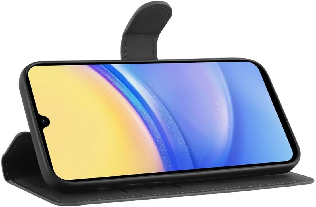 Just In Case Samsung Galaxy A15 Premium Wallet Case Zwart - Beschermhoes