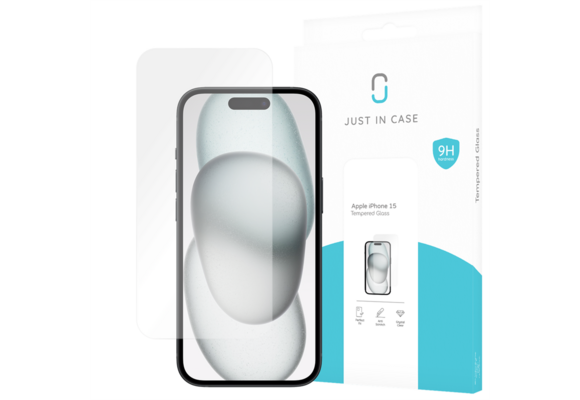Just in Case iPhone 15 Tempered Glass - Screenprotector