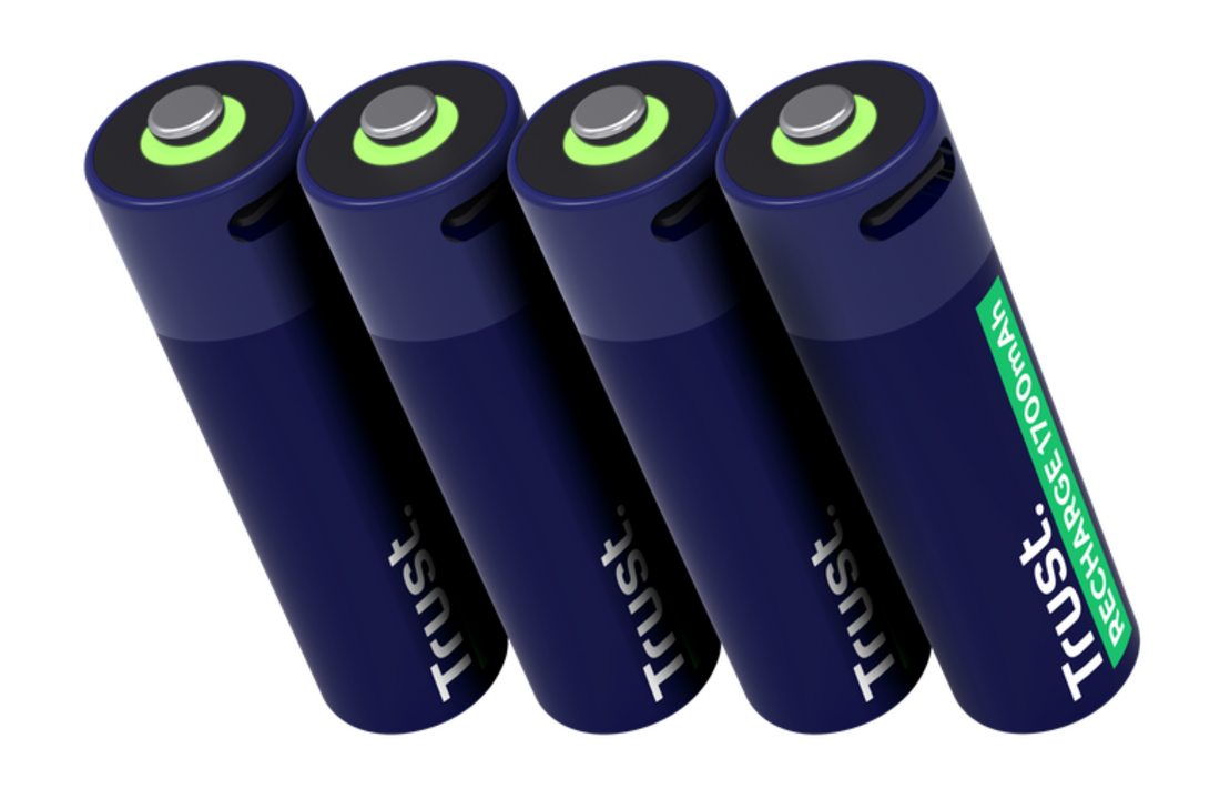 Trust USB-C oplaadbare AA-batterijen (4-pack)