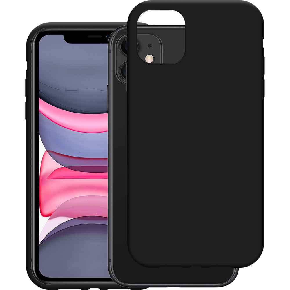 Just in Case iPhone 11 Soft TPU Case Zwart - Beschermhoes