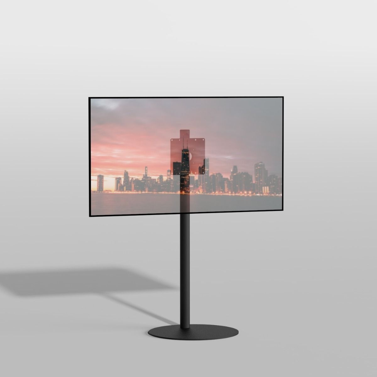 Cavus Vloerstandaard SPHERE Zwart 120 cm