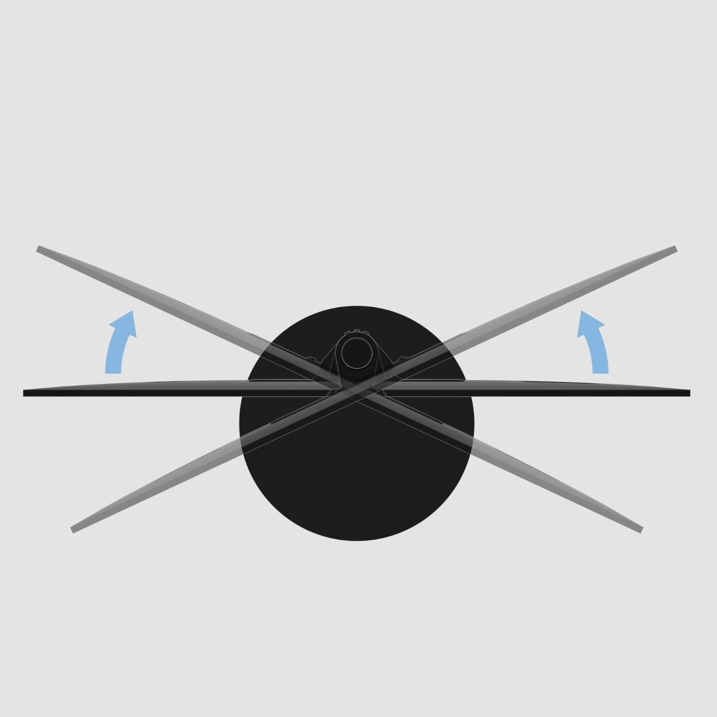 Cavus Vloerstandaard SPHERE Zwart 120 cm