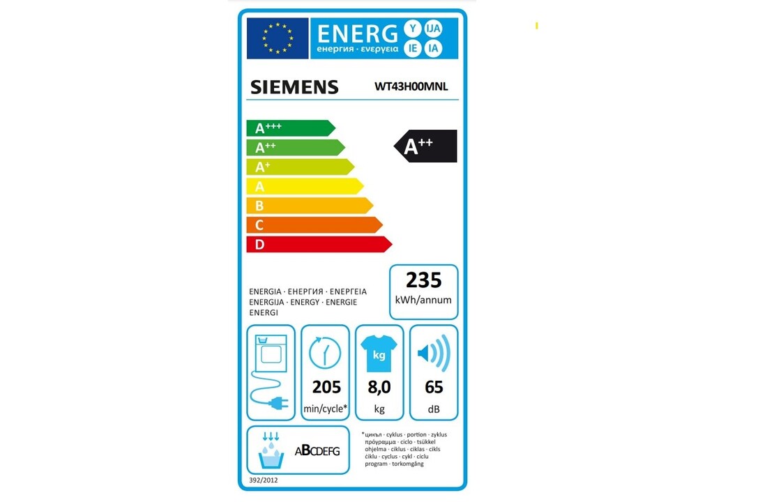 Siemens WT43H00MNL extraKlasse - Warmtepompdroger