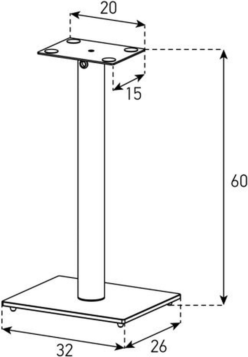 Sonorous SP100 - Speakerstandaard