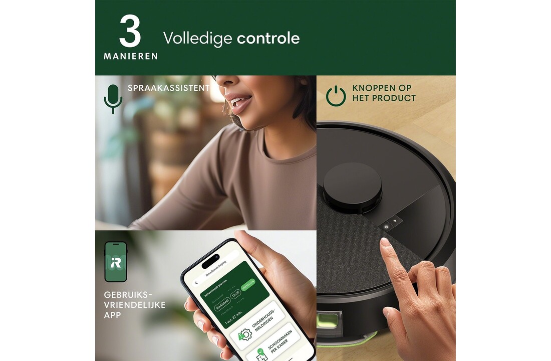 iRobot Roomba 105 Combo Black + AutoEmpty - Robotstofzuiger
