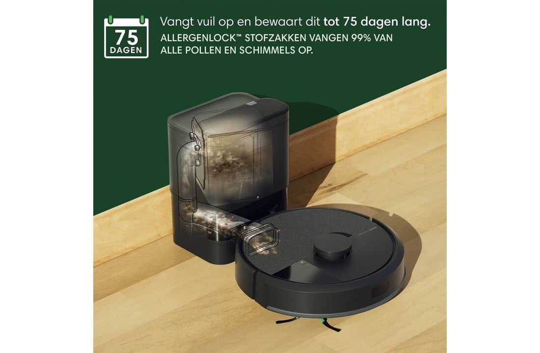 iRobot Roomba 105 Combo Black + AutoEmpty - Robotstofzuiger