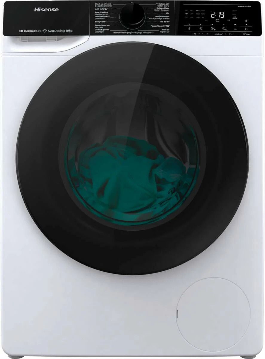 Hisense WF5V144BW/BLX - Wasmachine