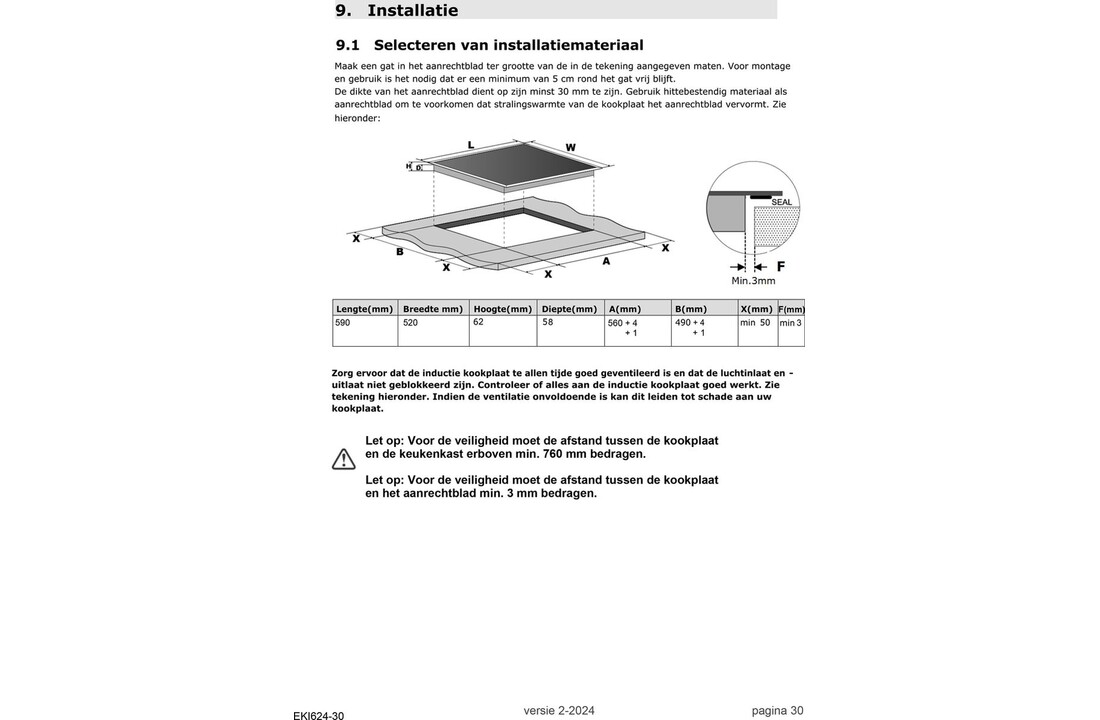 Exquisit EKI624-30 - Inductiekookplaat