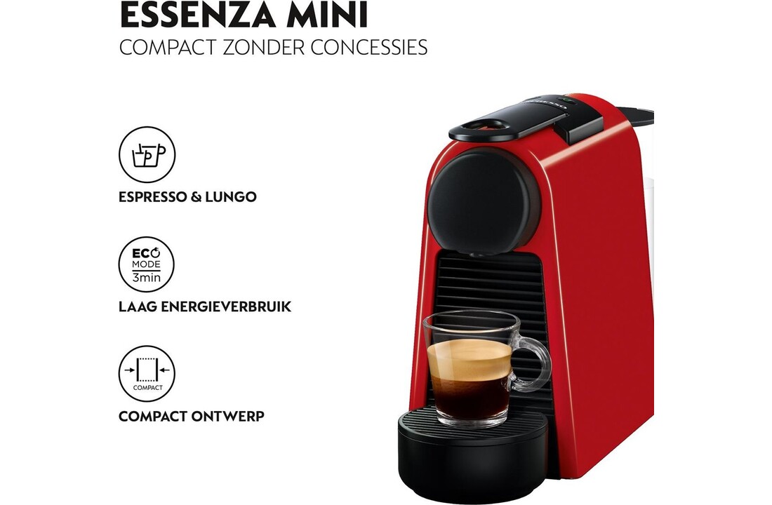 De'Longhi Nespresso Essenza Mini EN85.R - Koffiemachine