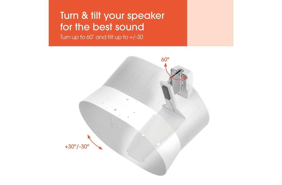 Vogel's SWM 4131 voor Sonos Era 300 Wit - Muurbeugel