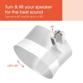 Vogel's SWM 4131 voor Sonos Era 300 Wit - Muurbeugel