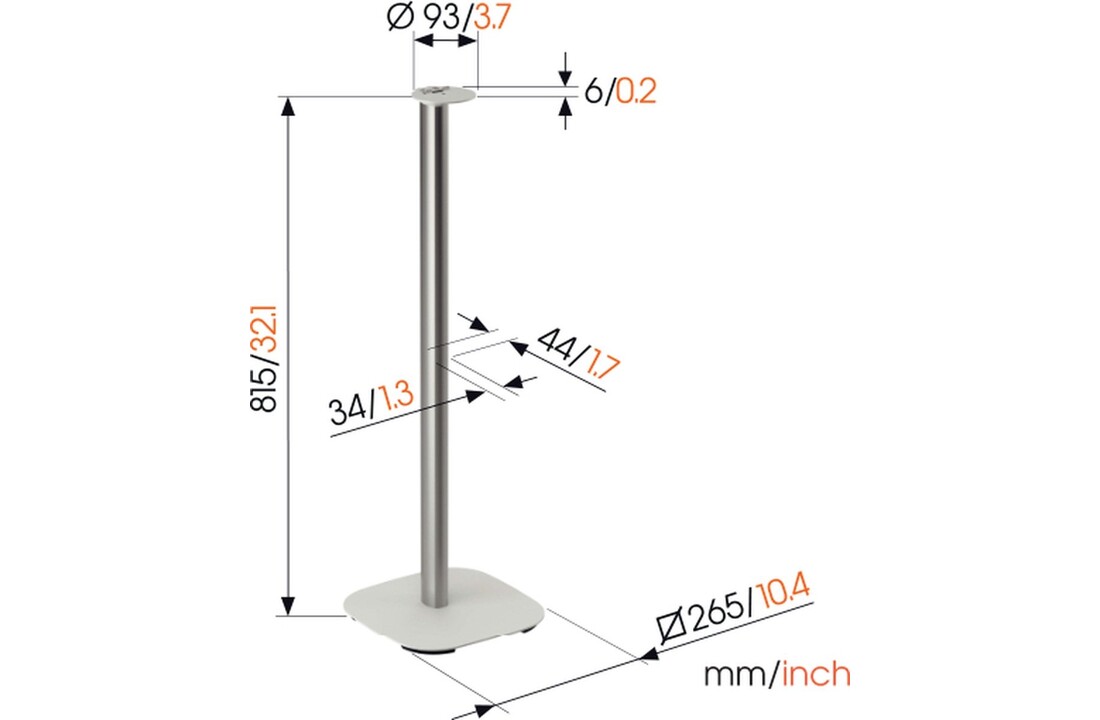 Vogel's SFS 4113 voor Sonos Era 100 Wit - Speakerstandaard