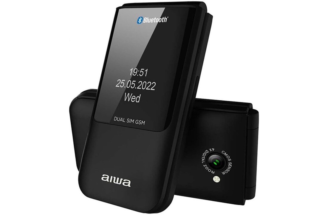 Aiwa FP-24BK Zwart - Senioren telefoon