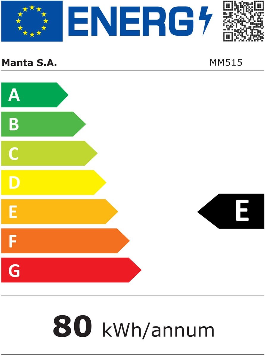 Manta MM515PSL - Barmodel koelkast