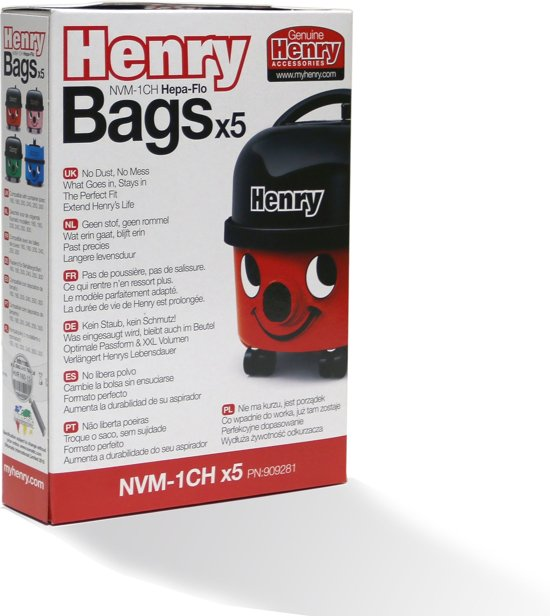 Numatic NVM1CH5PAK9ltr - 5 zakken - Stofzuigerzakken