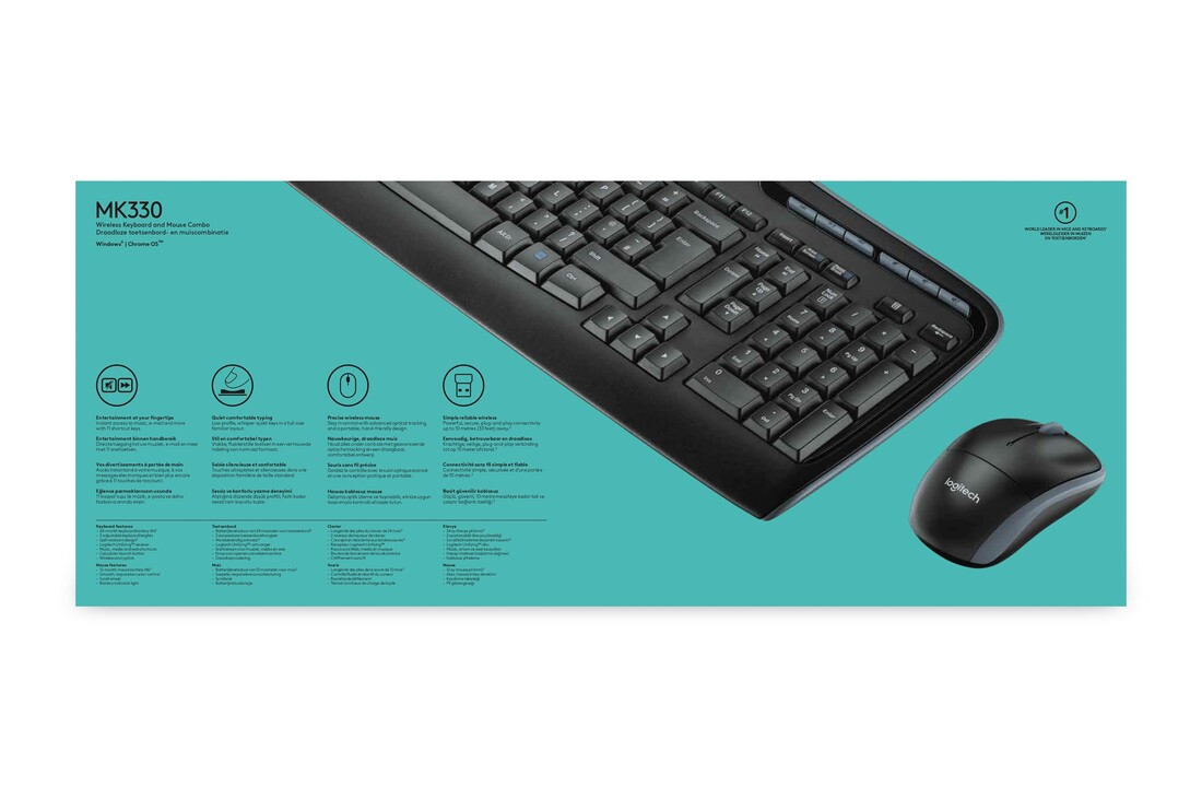Logitech MK330 Wireless Combo - Toetsenbord