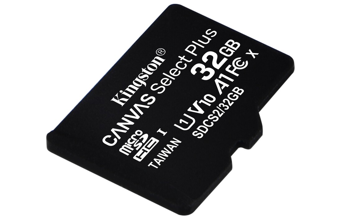 Kingston Canvas Select Plus 32GB Micro SDHC geheugenkaart - Micro SD kaart