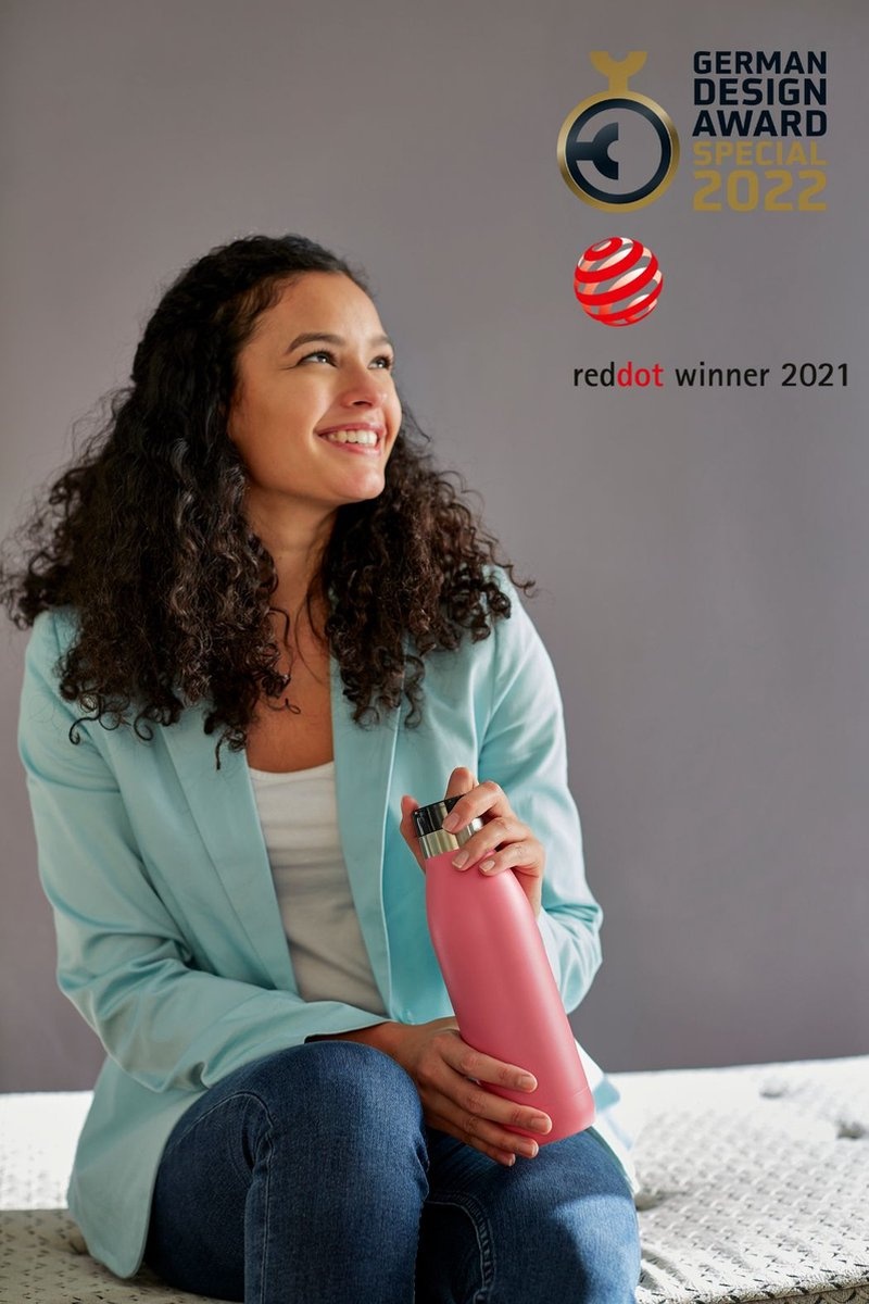 Tefal Bludrop Basic 0,5L RVS/Koraal - Drinkfles