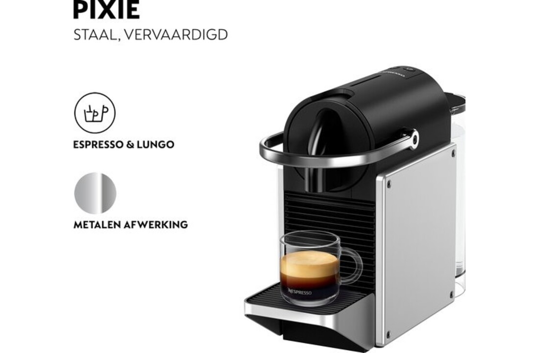 Magimix Nespresso Pixie M113 Metaalgrijs - Koffiemachine