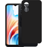 Just in Case Soft TPU Back Cover voor Oppo A18/A38 Zwart - Beschermhoes