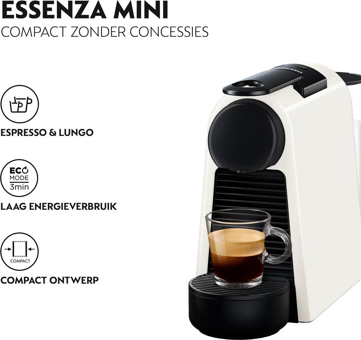 De'Longhi Nespresso Essenza Mini EN85.W - Koffiemachine