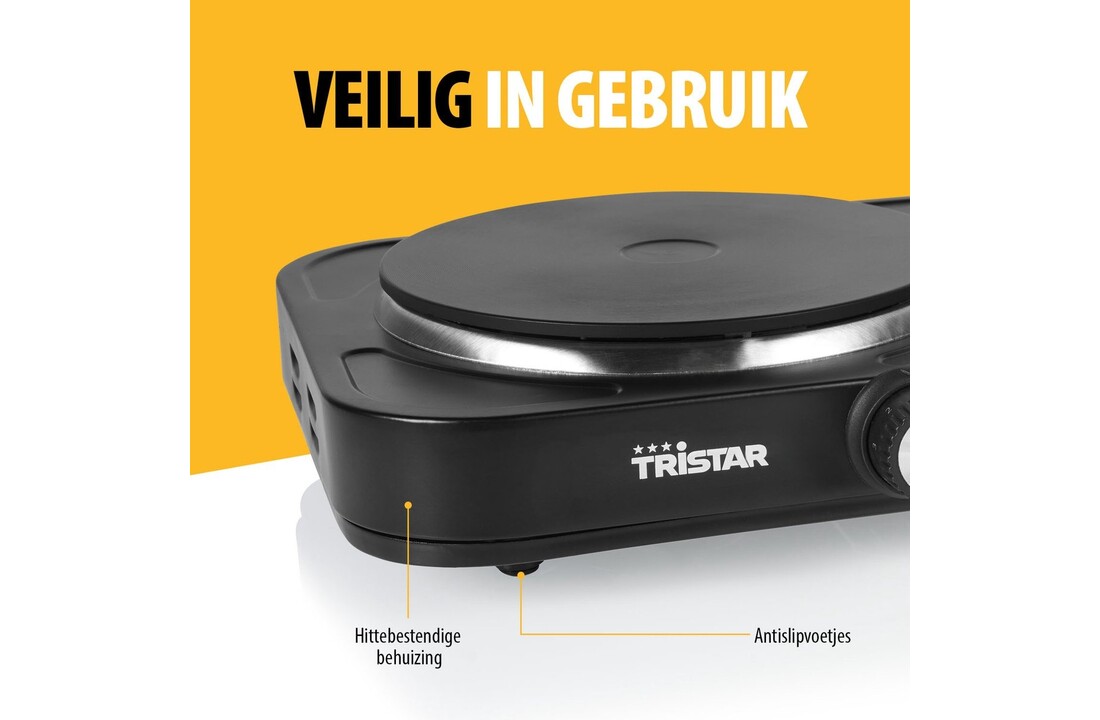 Tristar KP-6152 - Vrijstaande kookplaat