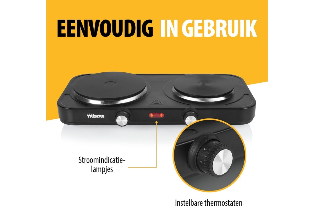 Tristar KP-6152 - Vrijstaande kookplaat