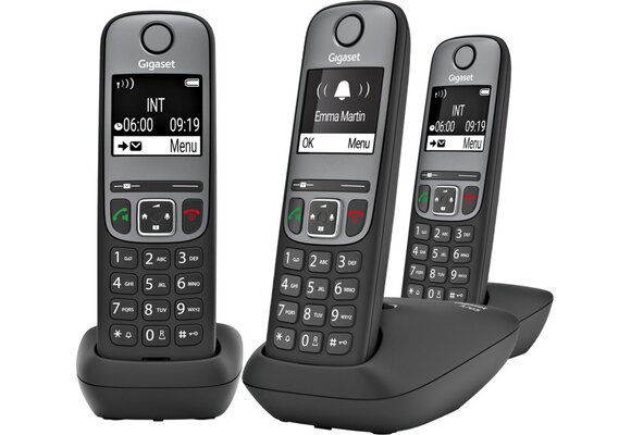 Gigaset A705 Trio Zwart - Dect telefoon