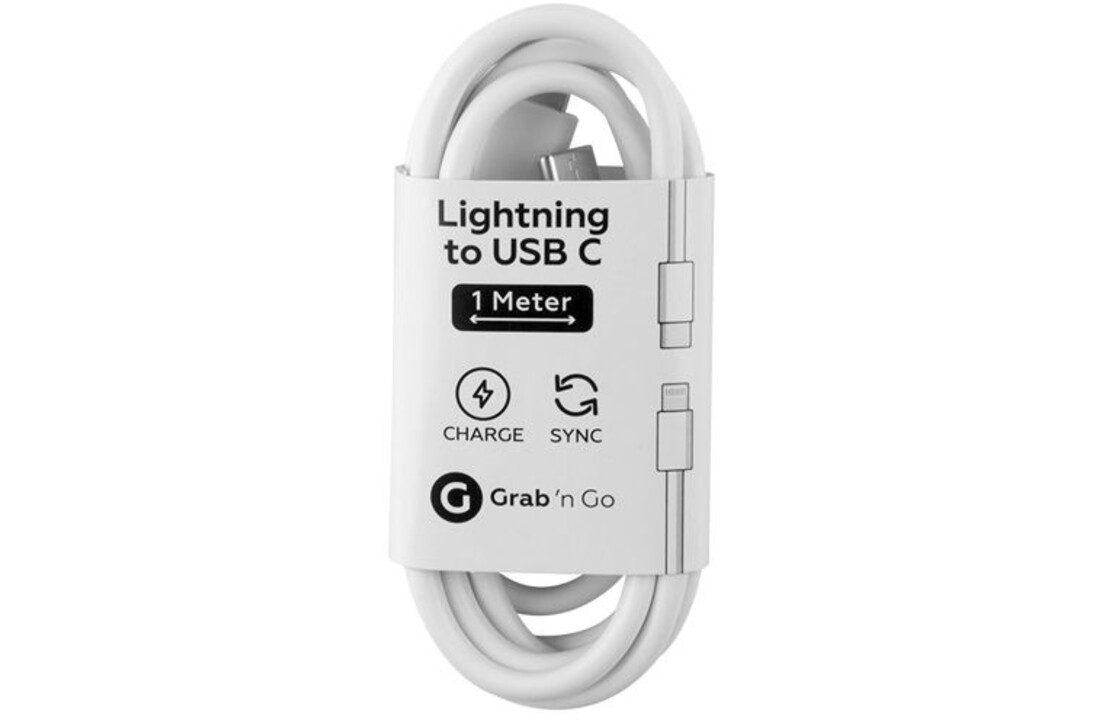 Grab 'n Go USB-C naar Apple Lightning Kabel 1 Meter