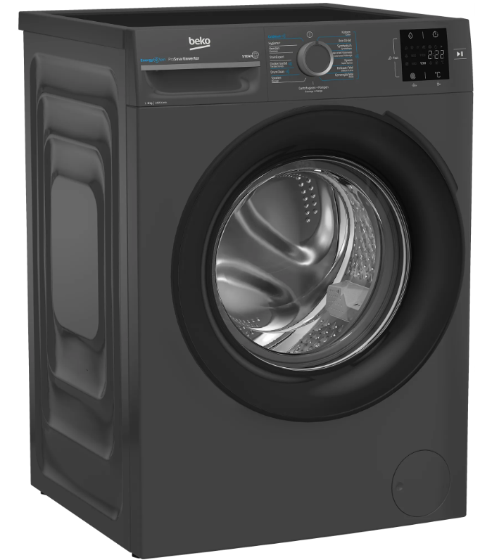 Beko BM3WFT3841A EnergySpin Antraciet - Wasmachine