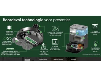 iRobot Roomba Plus 505 Combo + AutoWash Dock - Robotstofzuiger