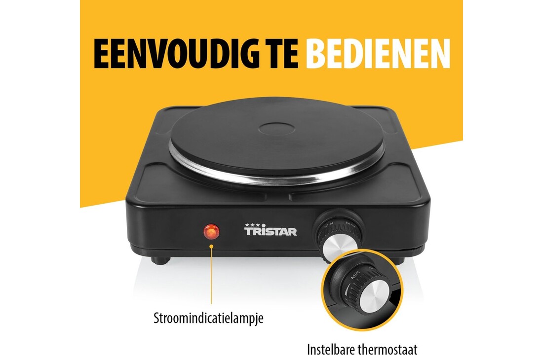 Tristar KP-6151 - Vrijstaande kookplaat
