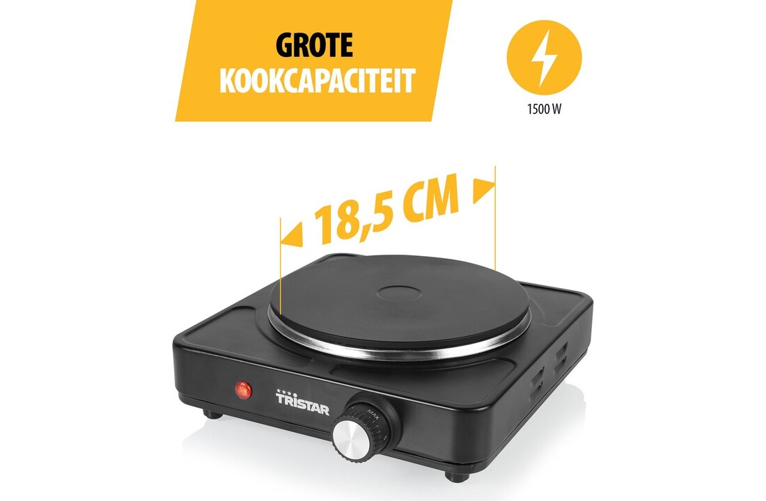 Tristar KP-6151 - Vrijstaande kookplaat