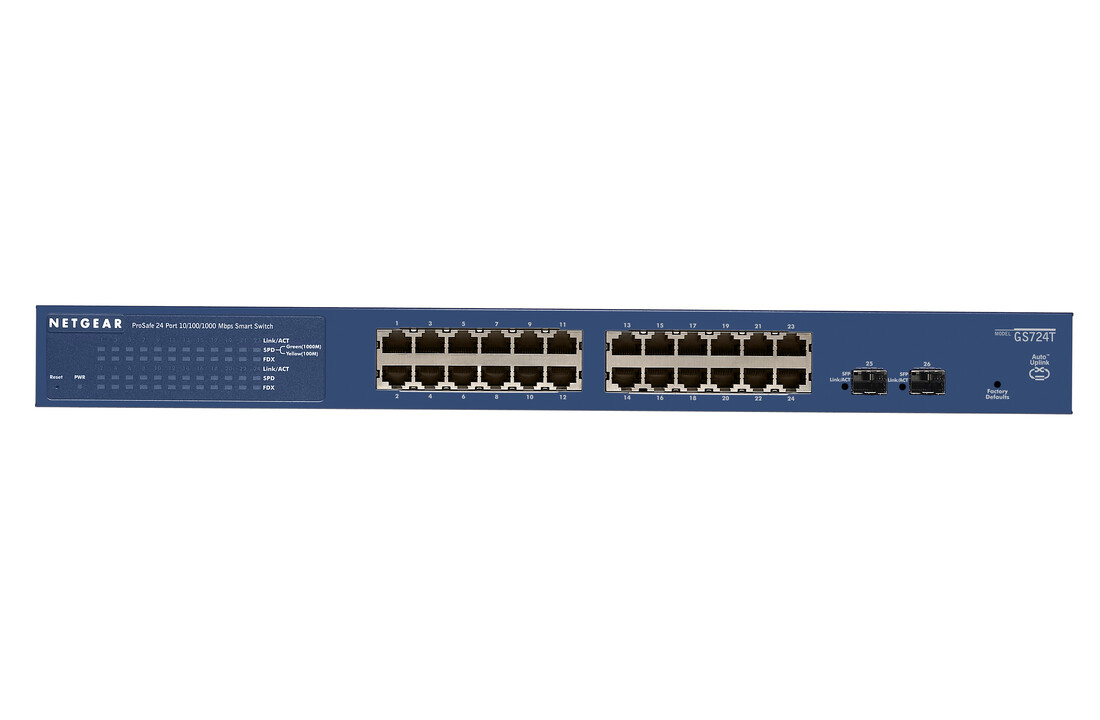 Netgear 24 Port Switch Prosafe (GS724T-400EUS) - Netwerk switch