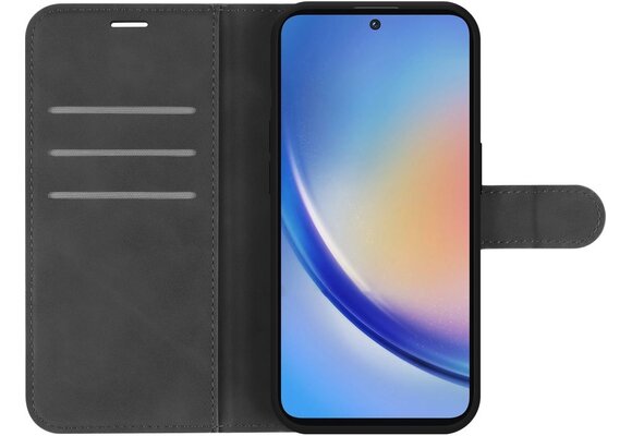 Just in Case Samsung Galaxy A35 Premium Wallet Zwart - Beschermhoes