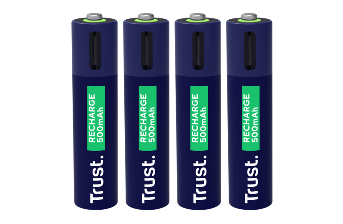 Trust USB-C oplaadbare AAA-batterijen (4-pack)