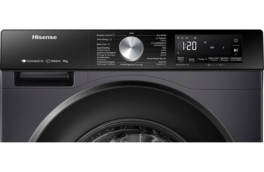 Hisense WF3S9043BB3 - Wasmachine