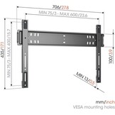 Vogel's TVM 5705 ELITE Fixed (40 tot 110 inch) - TV muurbeugel