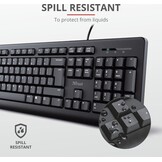 Trust 23880 Primo Zwart - Toetsenbord