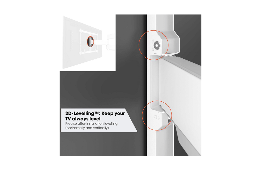 Vogel's TVM 5645 40 -77 inch Wit Draaibare tv-beugel - TV muurbeugel