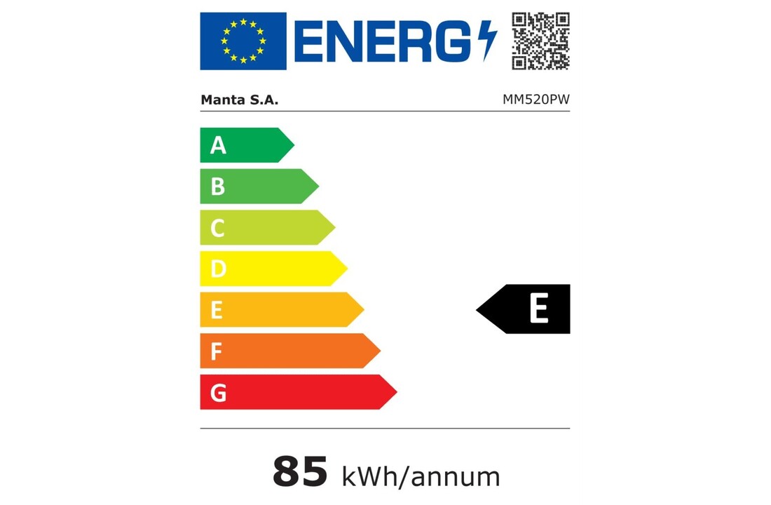 Manta MM520PW - Tafelmodel koelkast