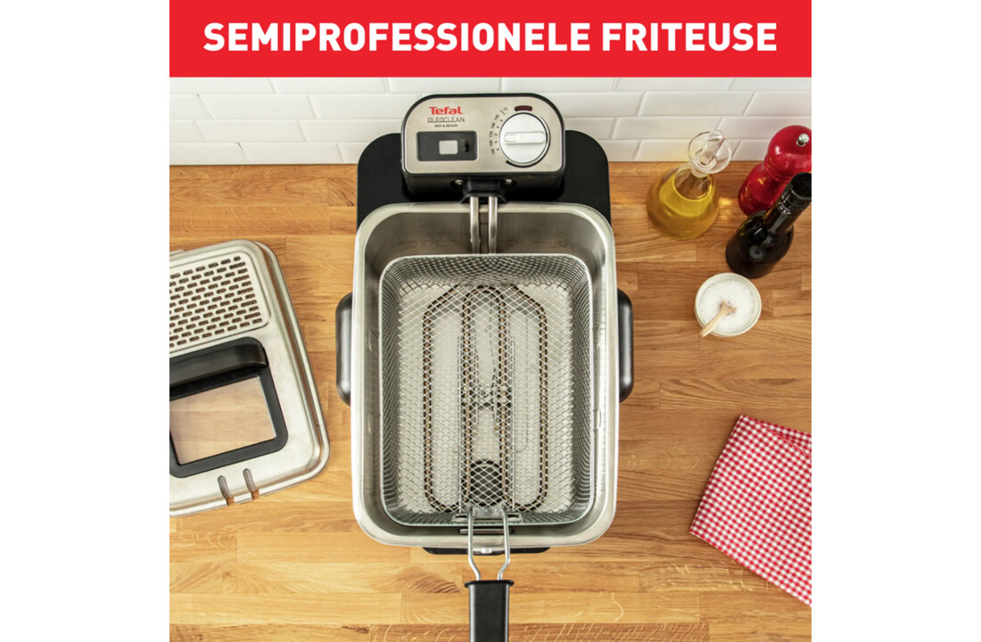 Tefal Oleoclean Pro Inox & Design FR8040 - Frituurpan