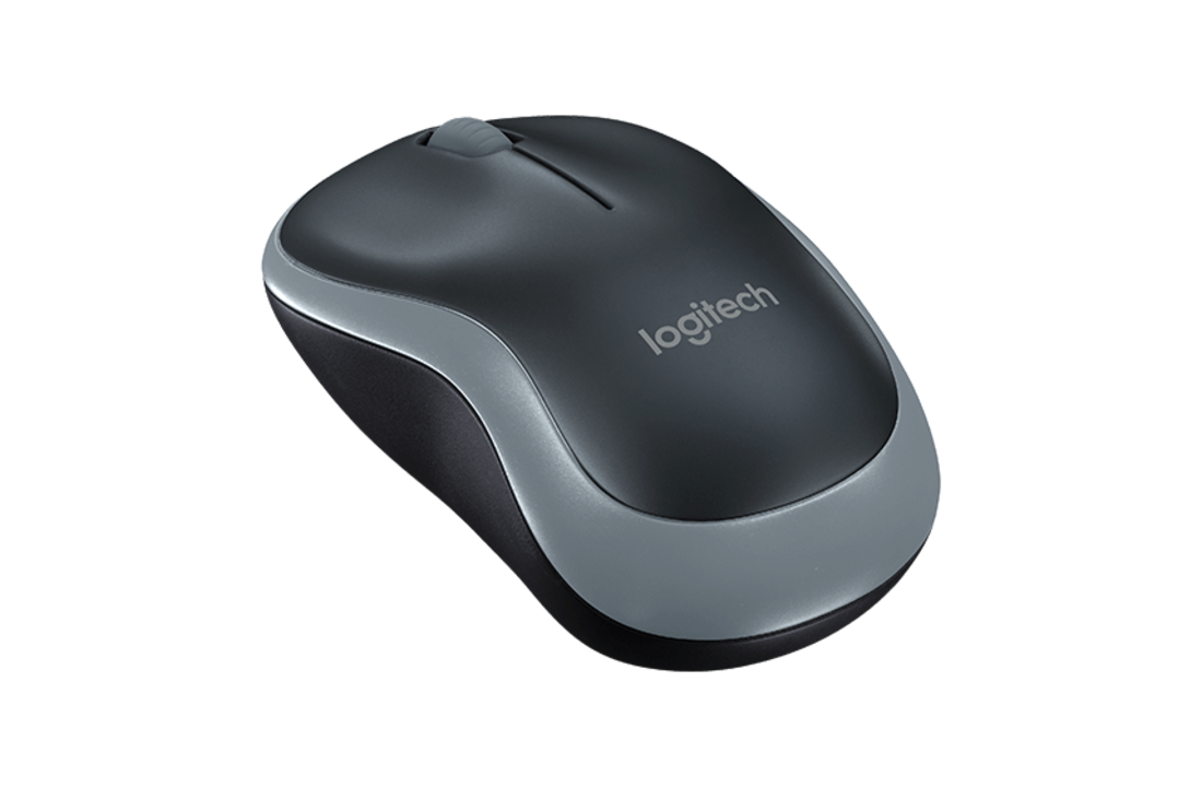 Logitech M185 Grijs/Zwart - Muis