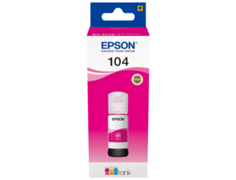 Epson Inktflesje Ecotank 104 Magenta - Inktcartridge