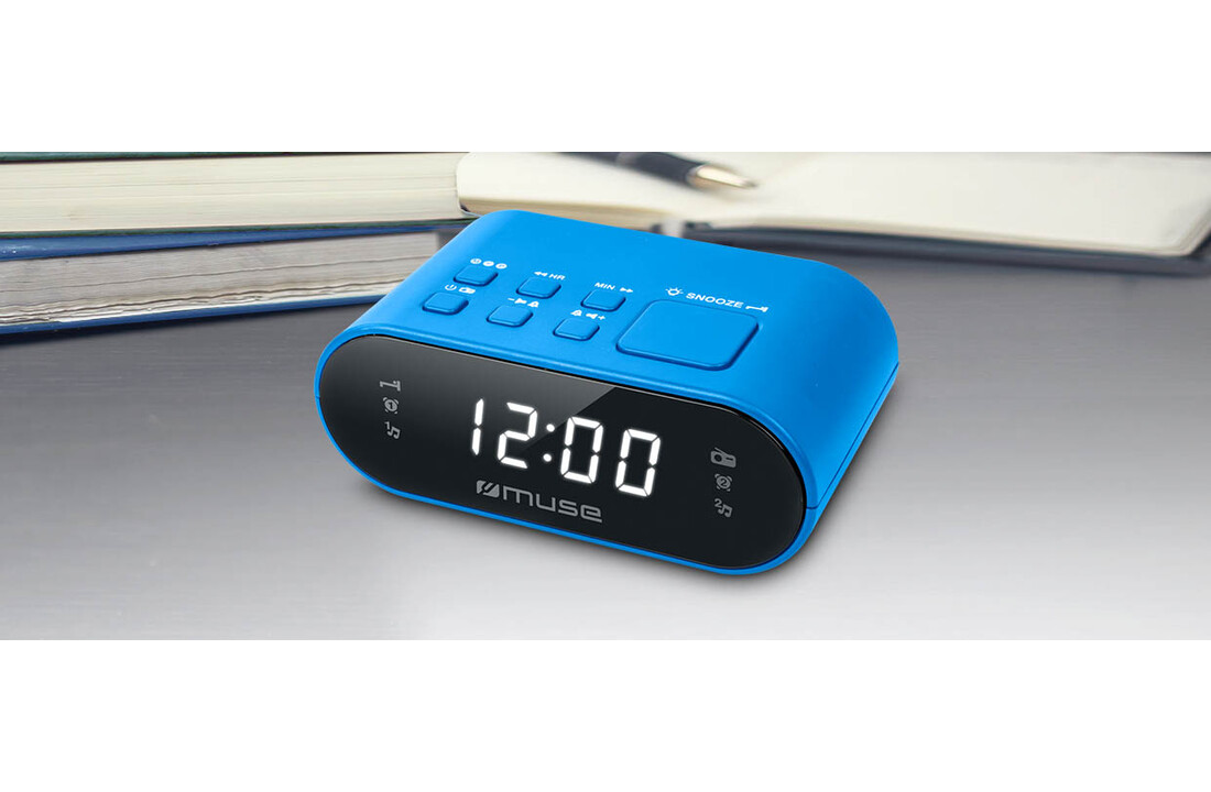 Muse M-10 BL - Wekkerradio